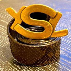 YSL SNAKE SKIN BELT